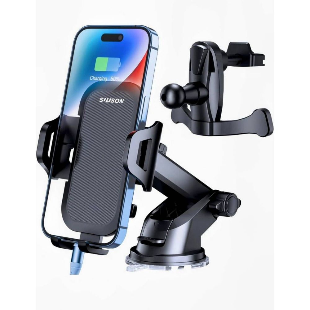 Car Phone Holder Mount Dashboard Windshield Air Vent 3 in 1 Hand Free